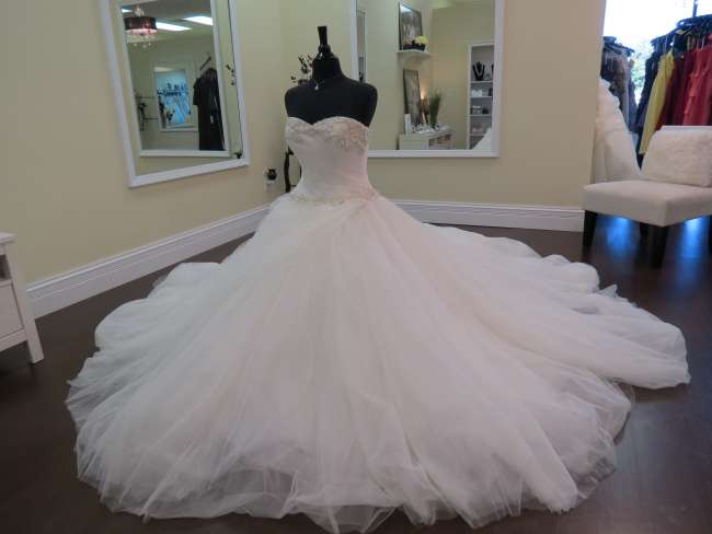Elegant ballroom wedding dress