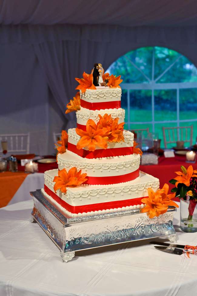 Orange and Red Cake