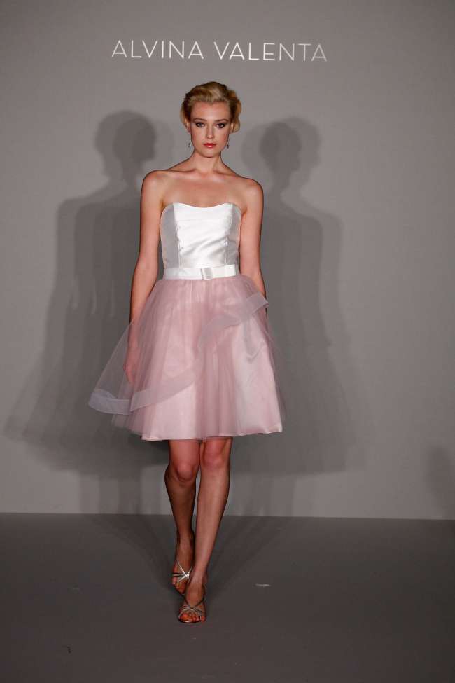 Alvina Valenta Pink Bridesmaid Dress