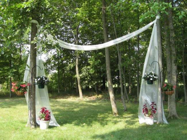 Outdoor Fabric Archway