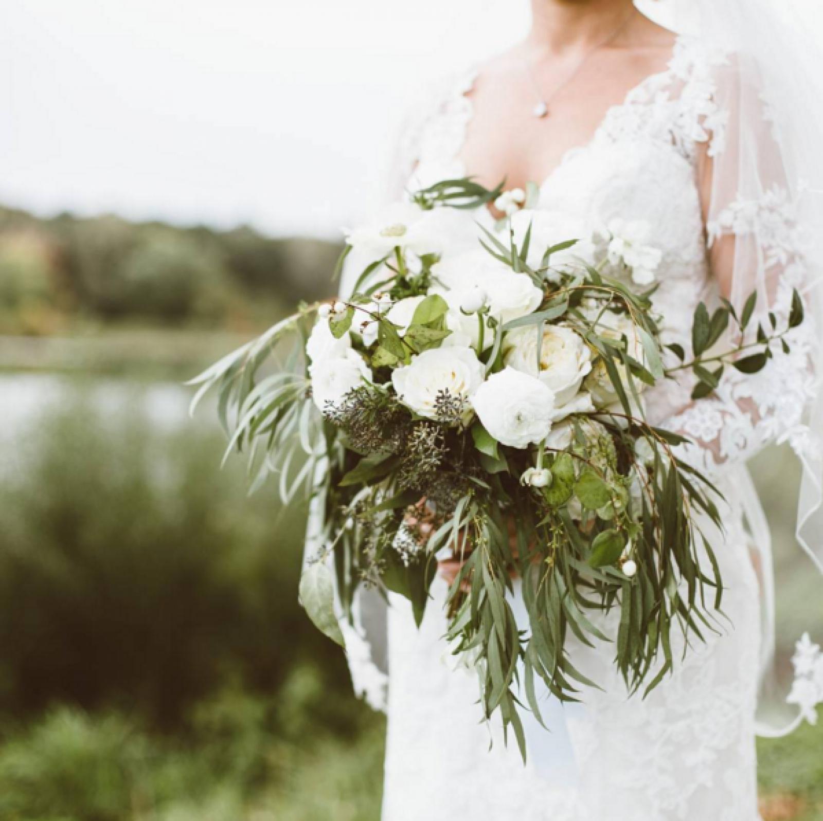 cascading bouquet