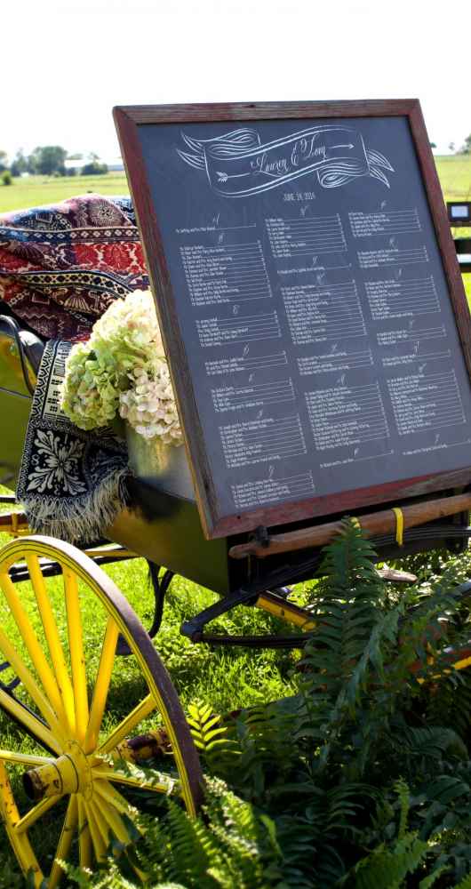 chalkboard menu