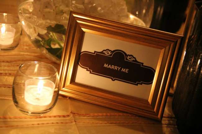 "Marry Me" Sign