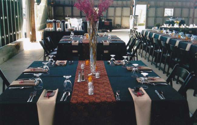 Reception tablescape