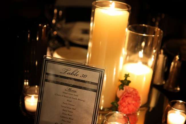 Table Number & Candles