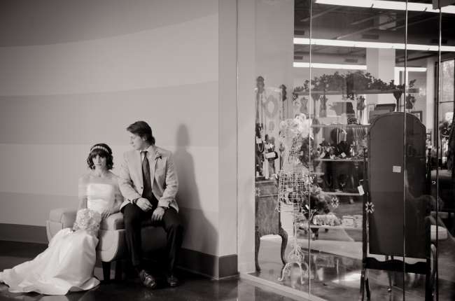 Bride & Groom at Indiana Design Center
