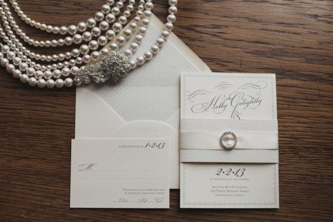 Simple, White Invitation Suite