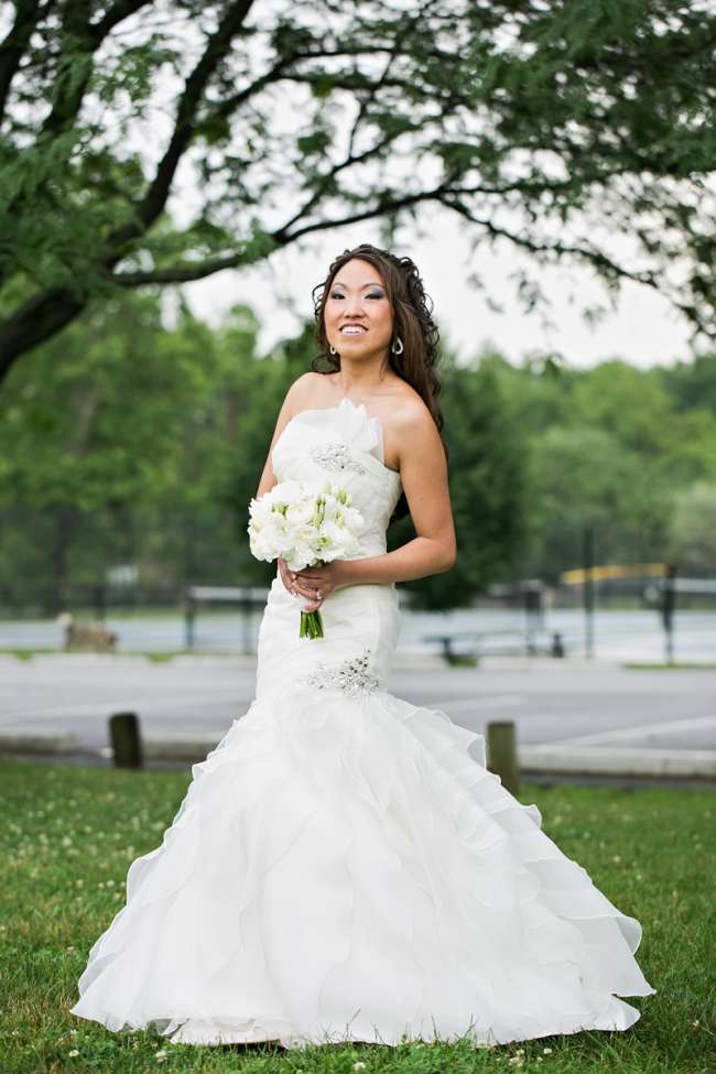 Embellished & Ruffled Wedding Gown