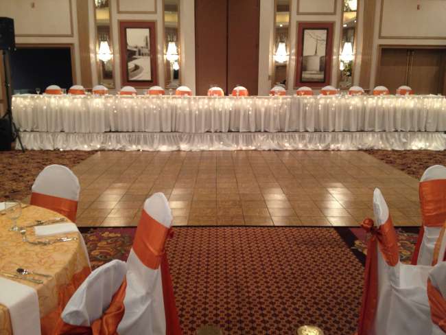 Head Table with Lights