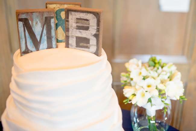 Rustic Cake Topper Initials