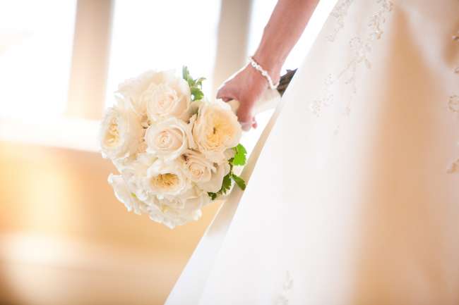 A Ruffly Bridal Bouquet
