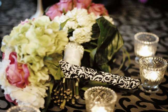 Bouquets on Table