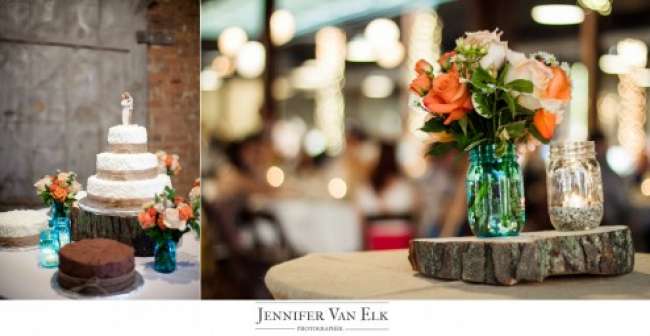 Rustic Cake & Centerpiece