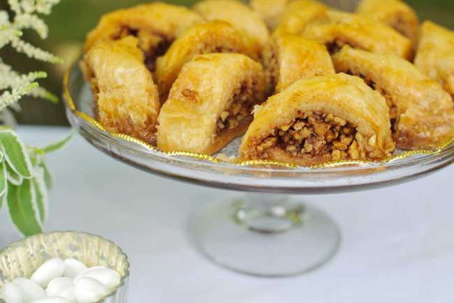 Greek desserts at the reception