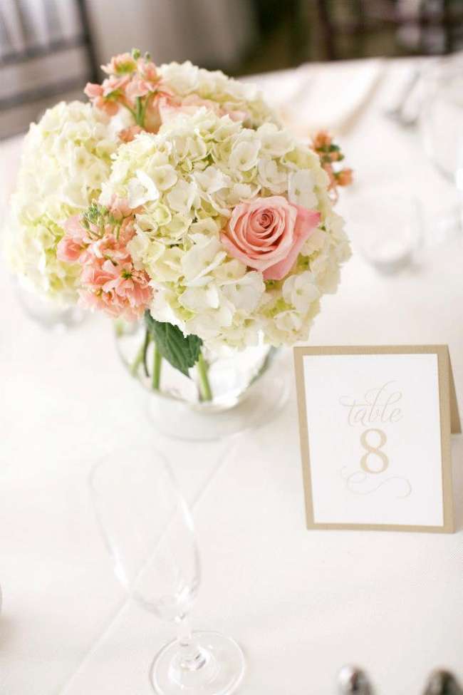 Pink & White Centerpiece