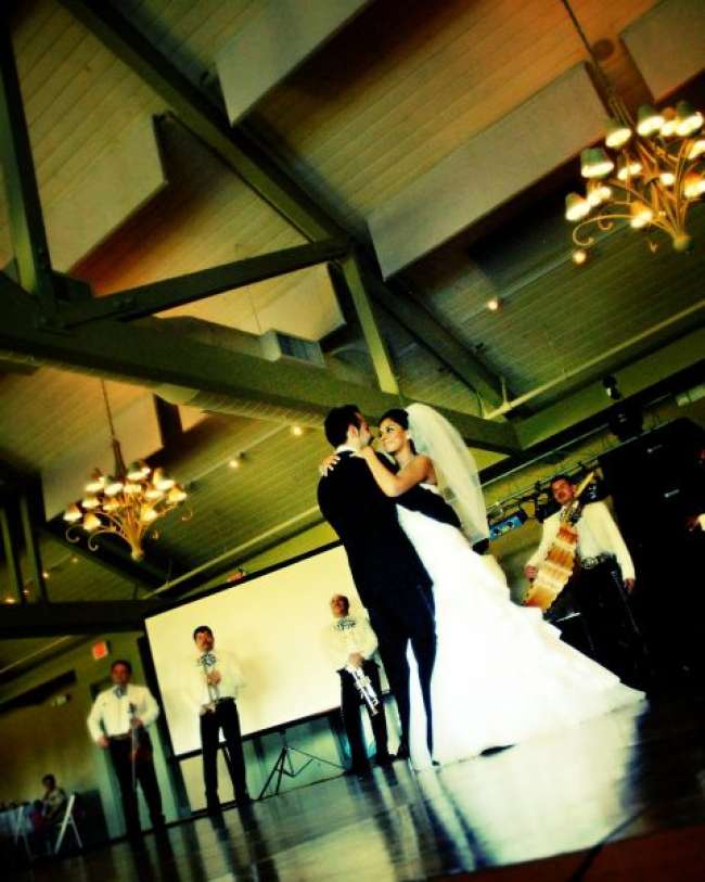 Bride and Groom Dancing