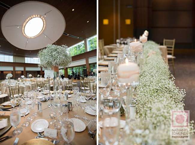 Baby's Breath centerpieces