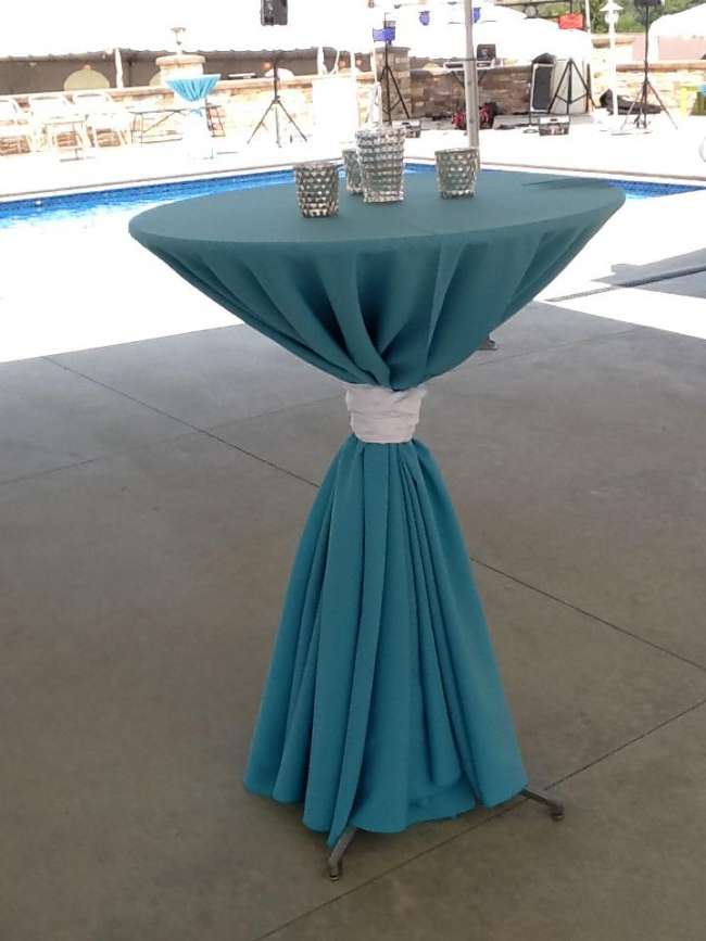Turquoise & Silver Cocktail Hour Table