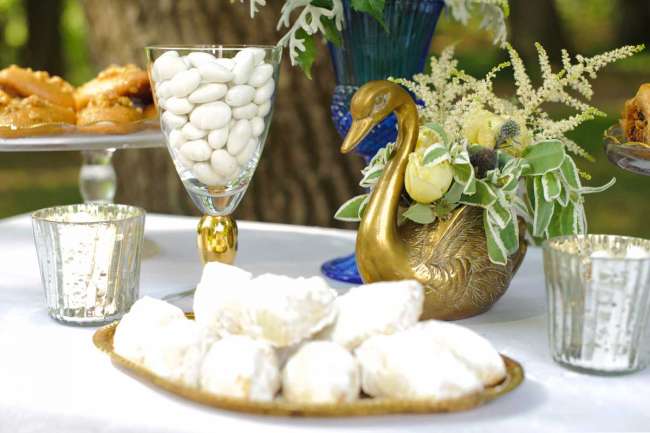 Greek desserts at the reception