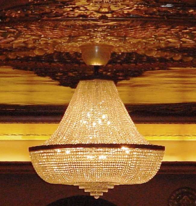 Palais Royale ballroom chandelier