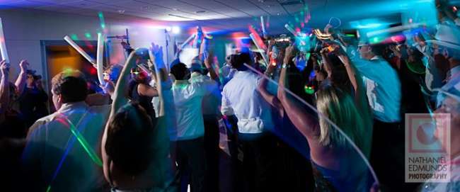 Glow Sticks on the Dance Floor