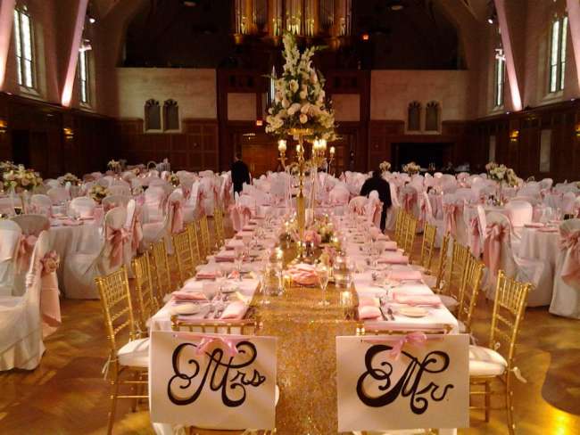 Blush & Gold Reception