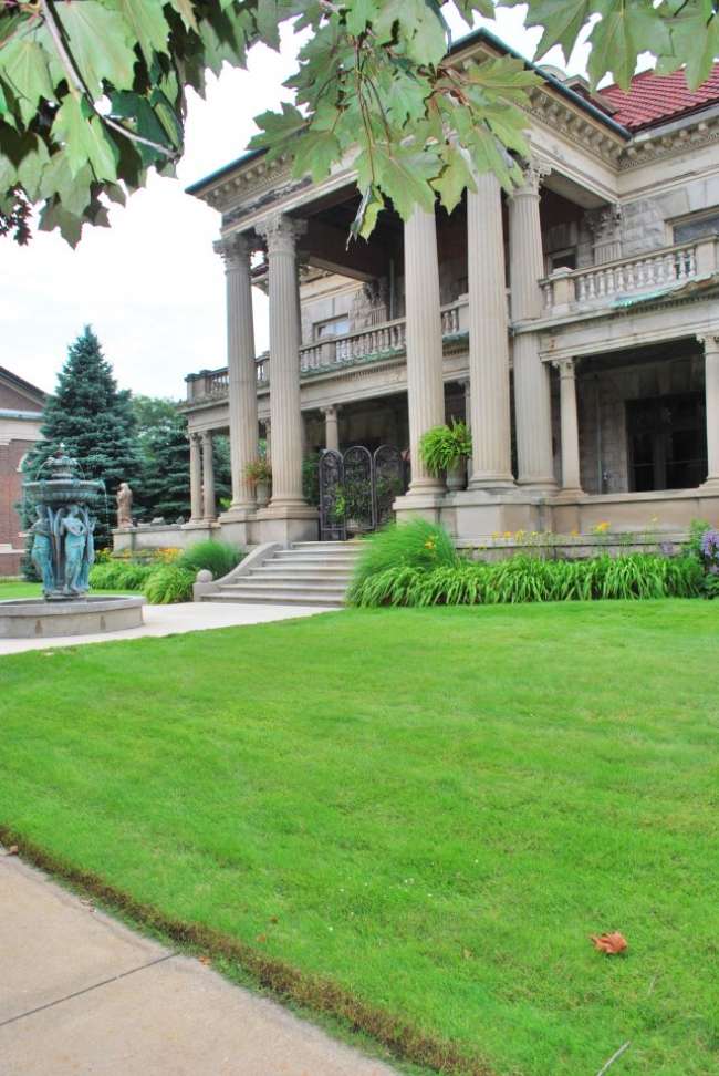 Grand mansion exterior