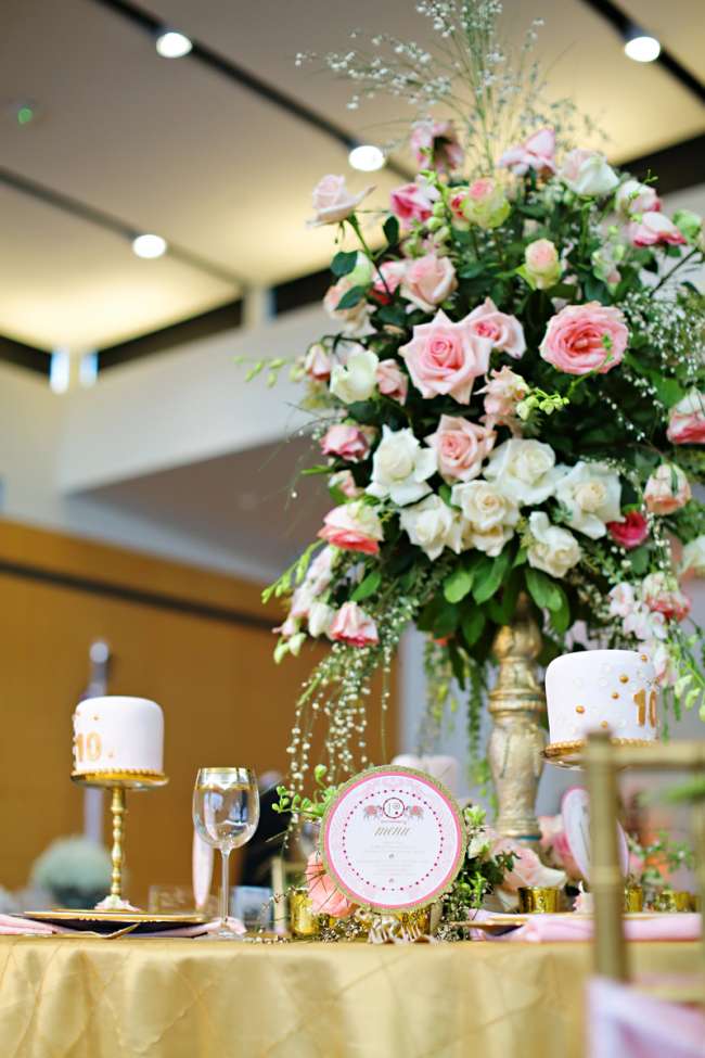 "Decade of Bliss" Tablescape