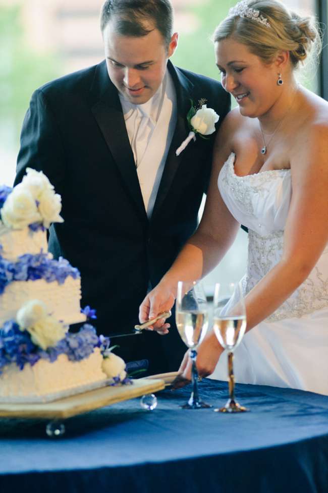 Purple and White Cake