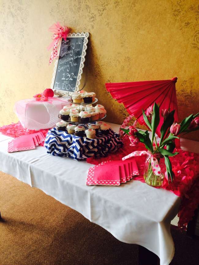 Bridal Shower Dessert Table in the Garden Room