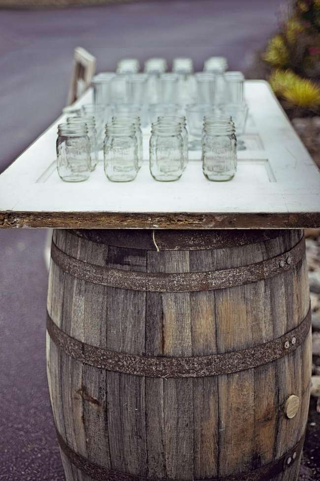 Mason Jar Drink Station