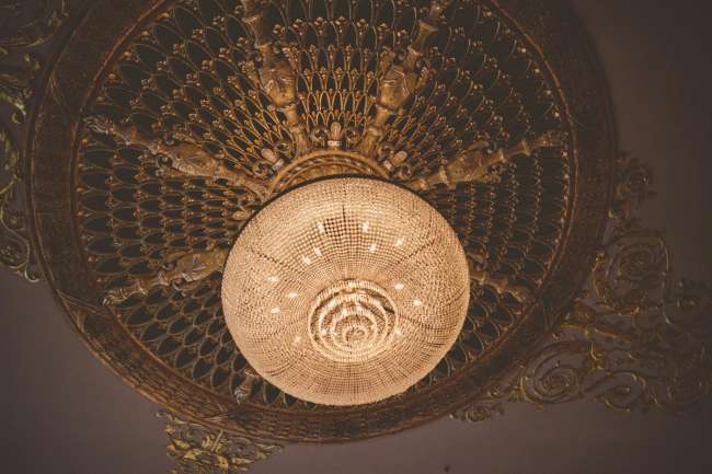 Palais Royale Ballroom Chandelier Close Up