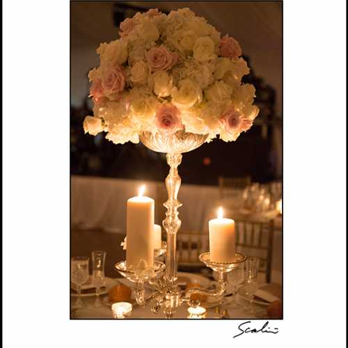 Tall Centerpiece with Candles